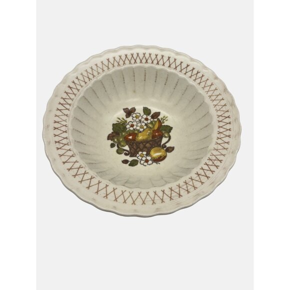 Vintage Metlox Poppytrail Vernon Ware Fruit Basket Vegetable Bowl 9" USA - Picture 2 of 5